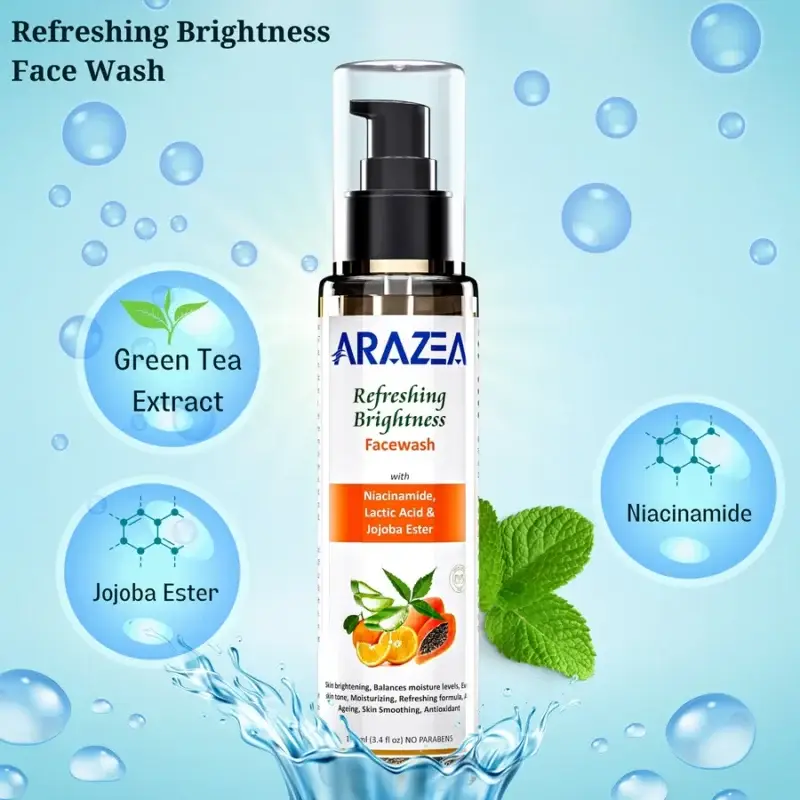 Arazea Skincare Kit-1 | Facewash and Sunscreen Moisturizer | For Women & Men | Facewash & Sunscreen Combo | 220ml - Image 5